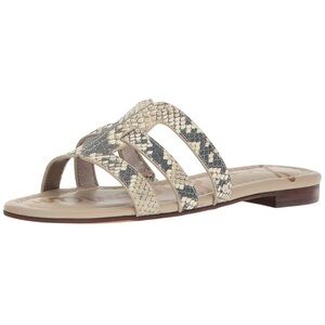 Sam Edelman Berit Slide Snakeskin Sandals Size 8